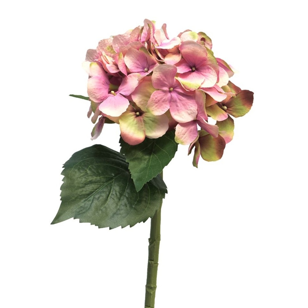 Letní umělé květiny - Hortenzie ARTIST řezaná umělá růžová 48cm