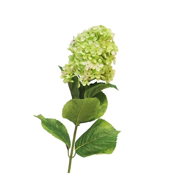 Letní umělé květiny - Hortenzie MICROPHILA řezaná umělá zelená 85cm