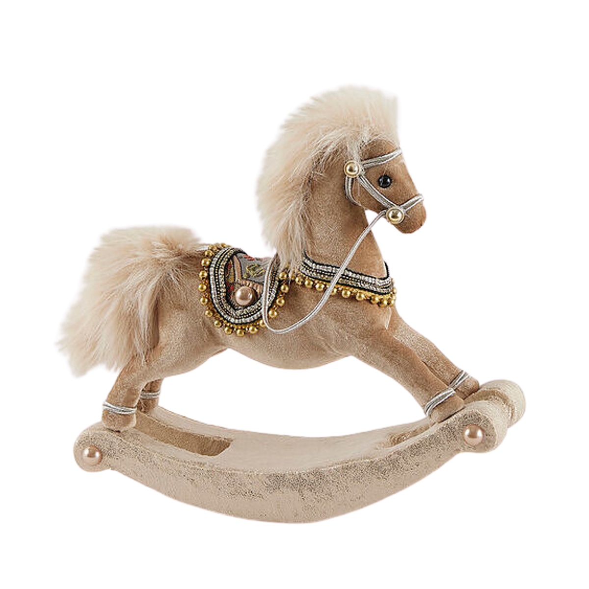 Figurky zvířátek - Houpací kůň plastový 26cm