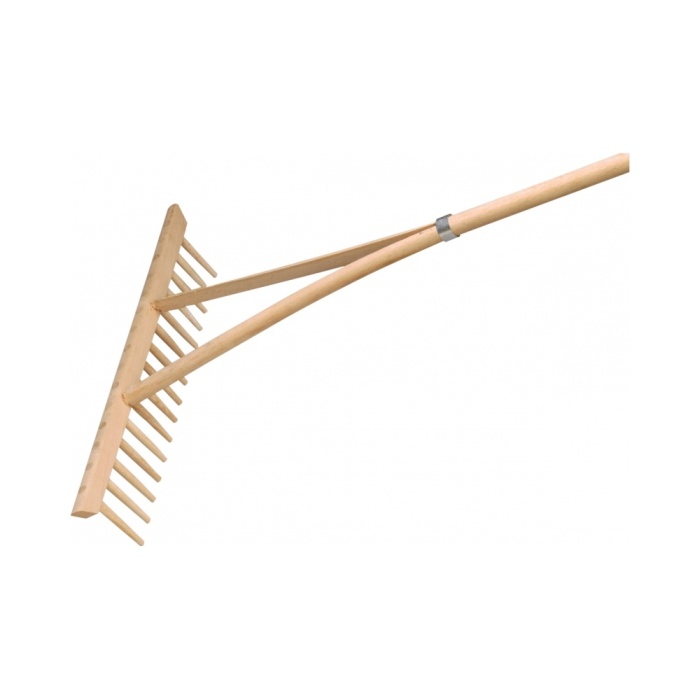 Hrábě - Hrábě dřevěné 16hrotů 53cm