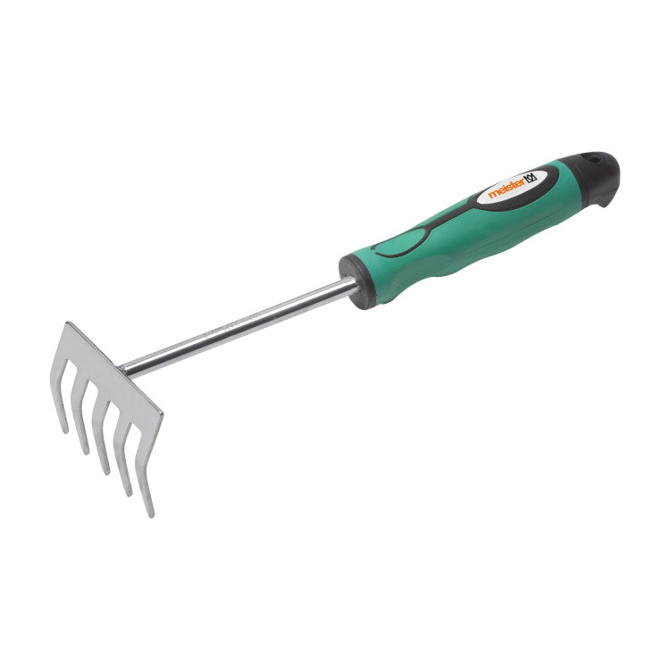 Zahradní nářadí - Hrábě malé nerez + ergonomická rukojeť