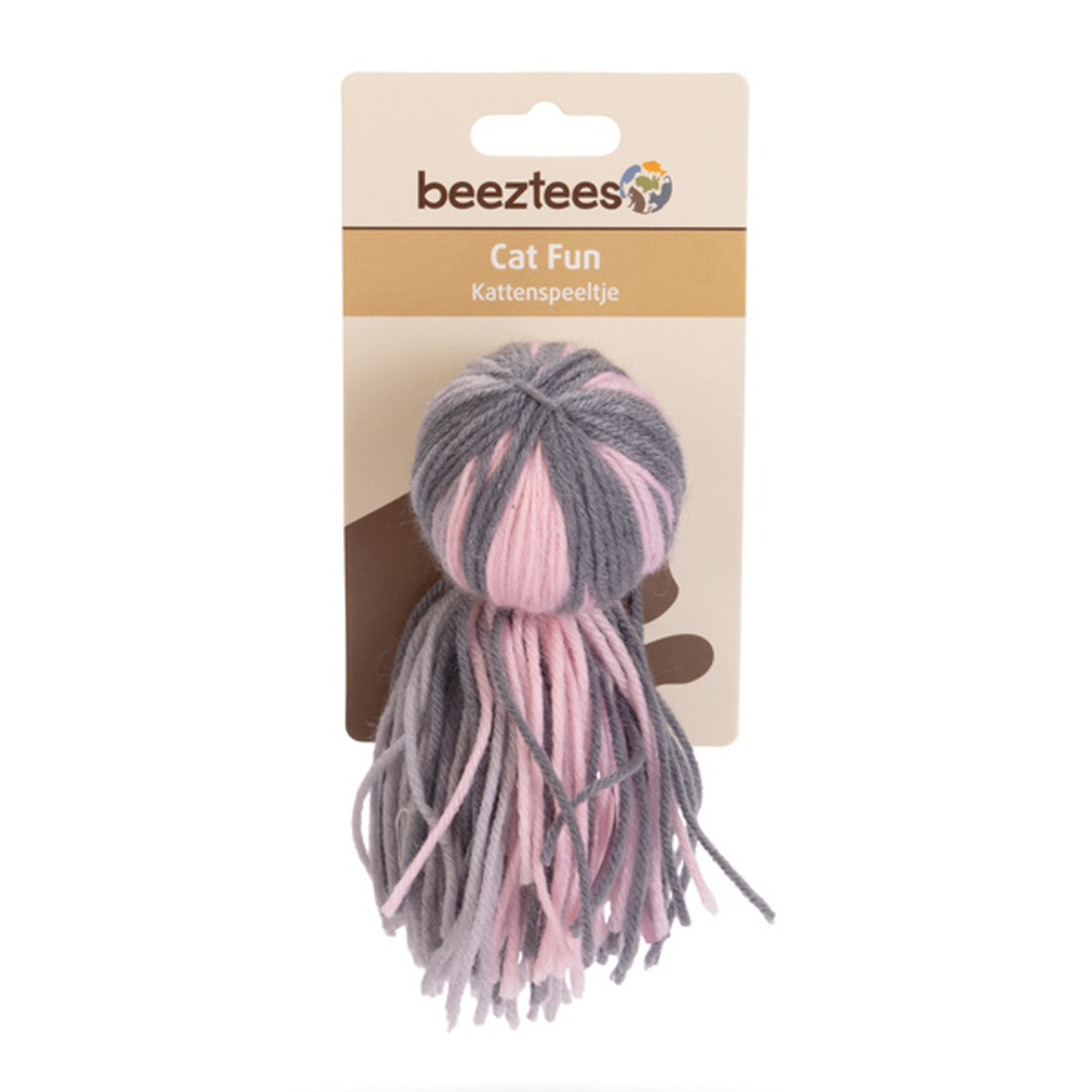 Hračka chobotnice Octy vlněná růžovo-šedá 15cm-0