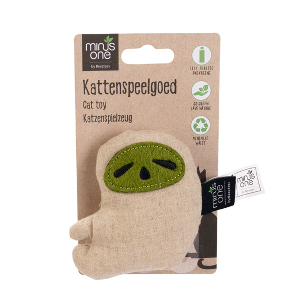 Hračka lenochod MINUS ONE filcový krémový 9cm-0