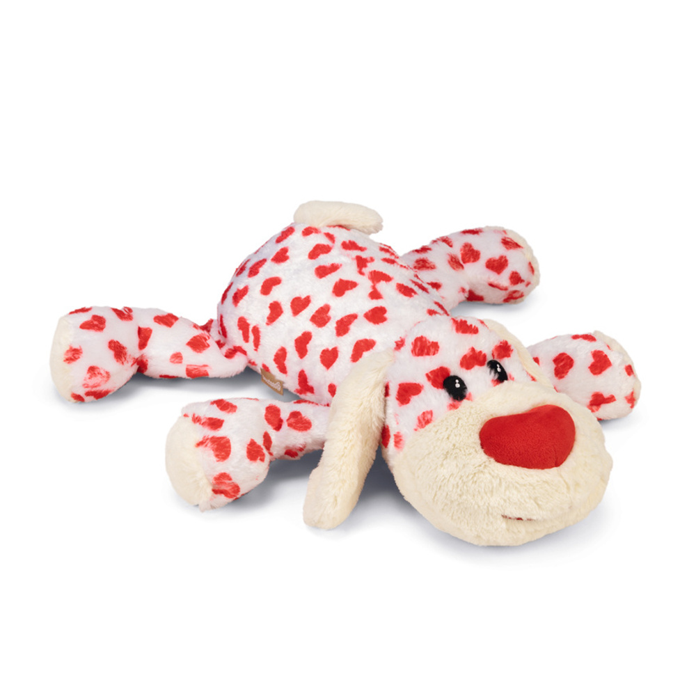 Hračky a doplňky - Hračka pes Suki plyšový červeno-bílý 48cm