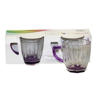 Hrnky a sklenice - Hrnek 2ks sklo 245ml