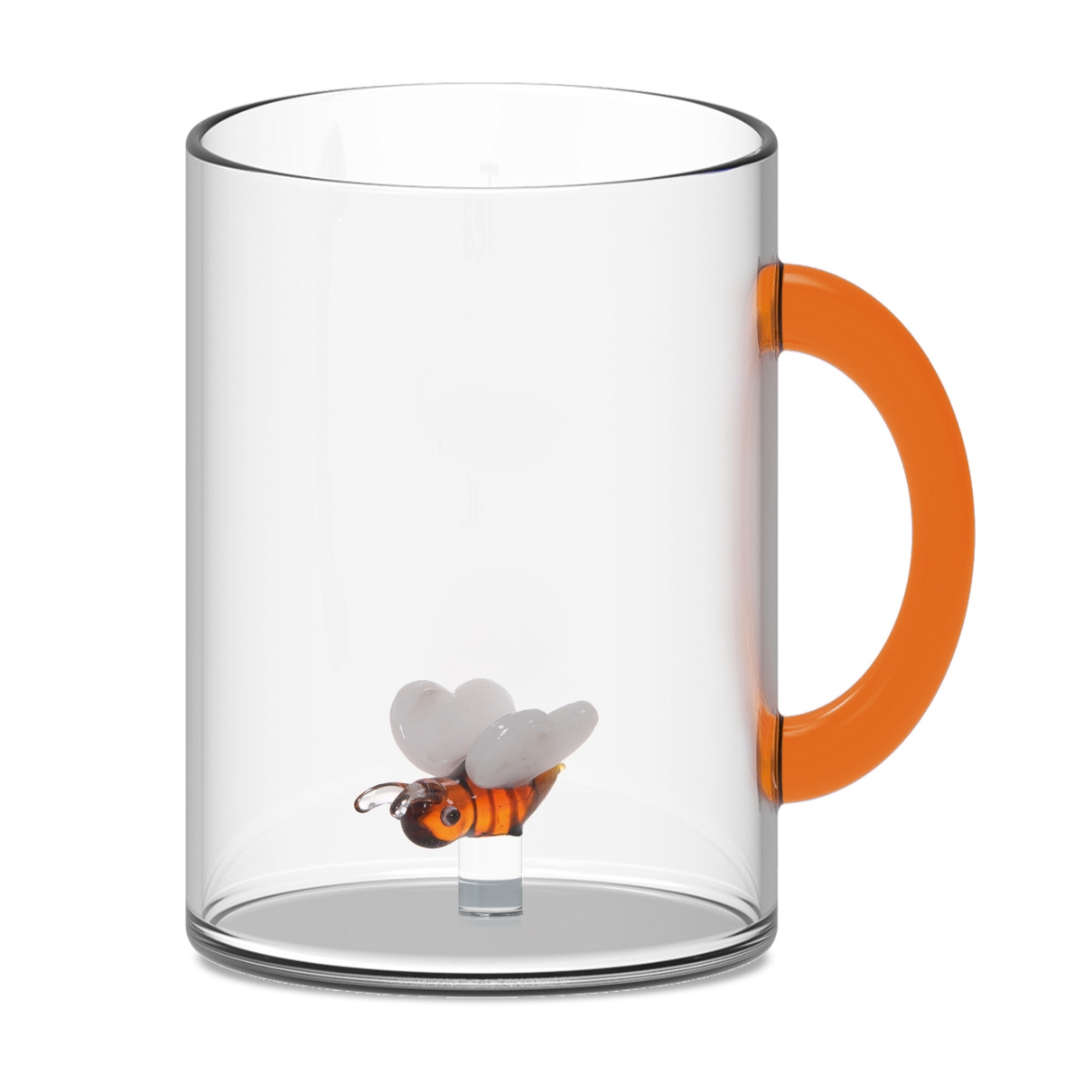 Hrnky a sklenice - Hrnek BEE z borosilikátového skla 420ml