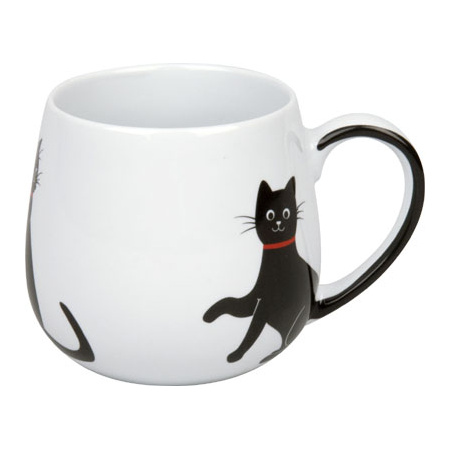 Hrnky a sklenice - Hrnek buclák porcelánový MY LOVELY CATS 420ml