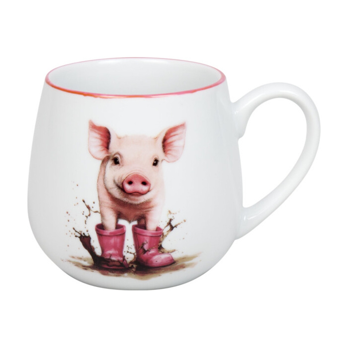 Hrnky a sklenice - Hrnek buclák porcelánový NEMOTORNÉ SELÁTKO 420ml