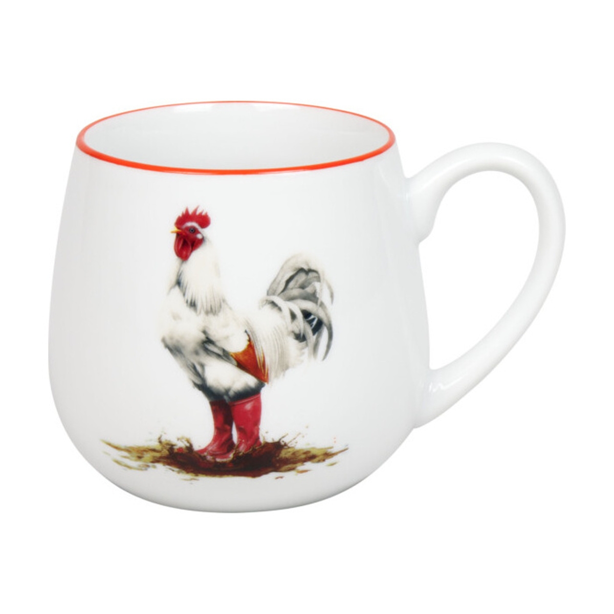 Hrnky a sklenice - Hrnek buclák porcelánový NEMOTORNÝ KOHOUT 420ml