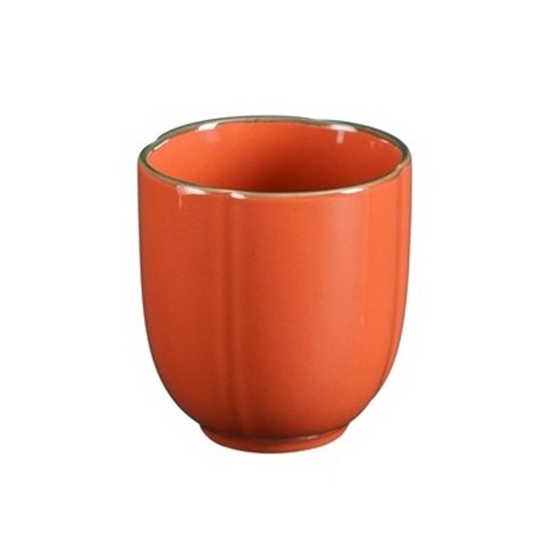Hrnky a sklenice - Hrnek kameninový bez ucha FIRENZE terakotový 9,5cm