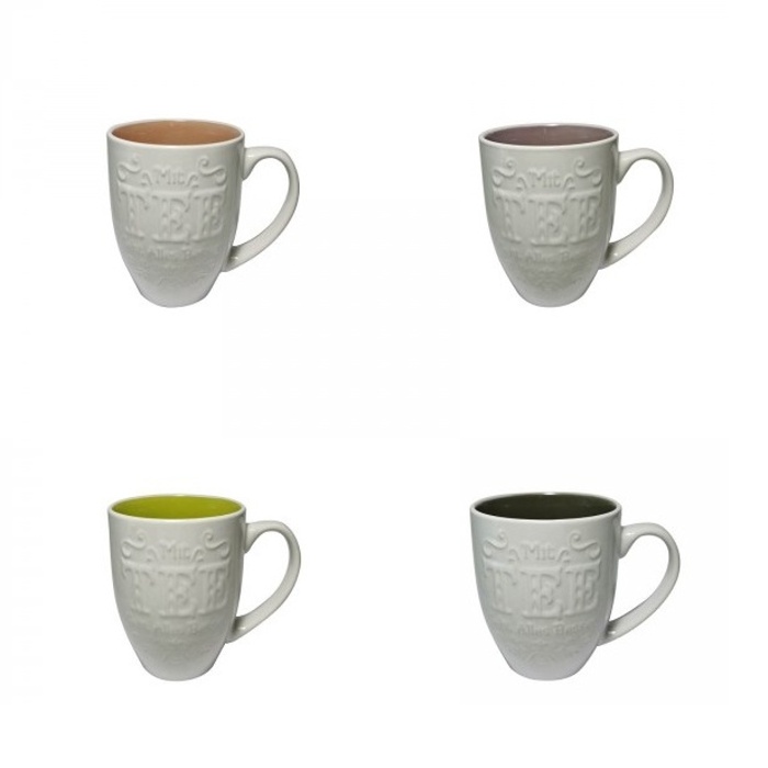 Hrnky a sklenice - Hrnek kameninový dekor MIT TEE mix 470ml