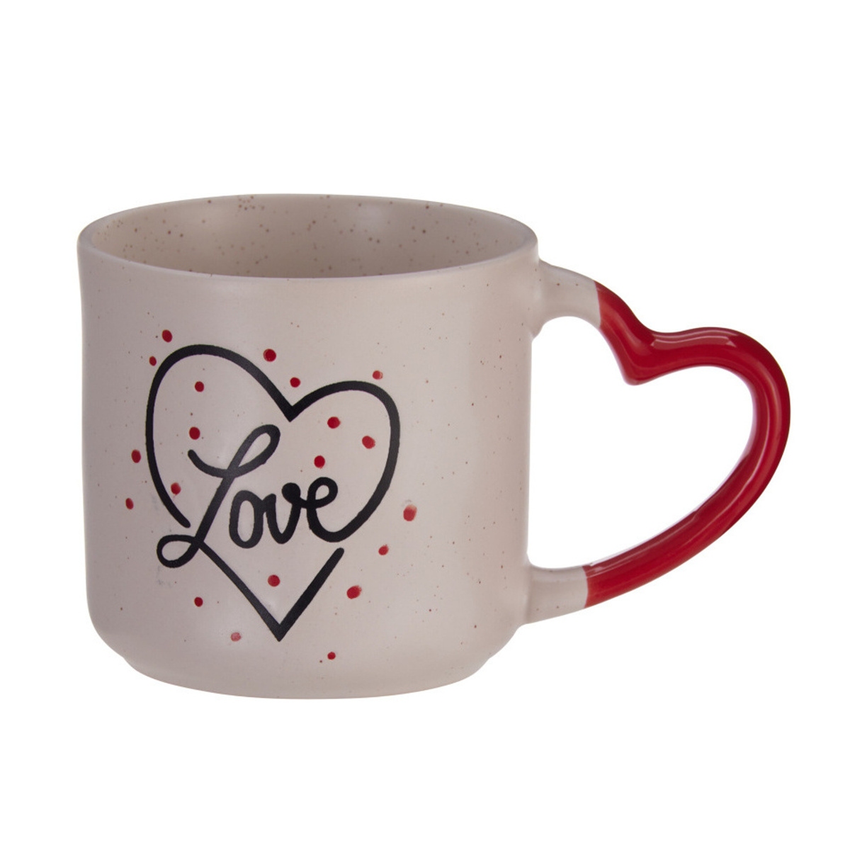 Vánoční nádobí a doplňky - Hrnek kameninový LOVE 350ml