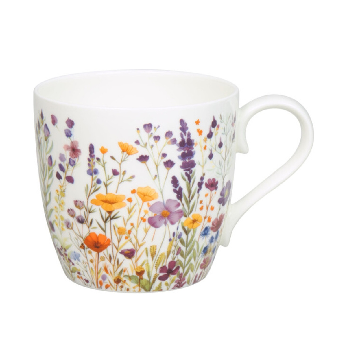 Hrnky a sklenice - Hrnek porcelánový DIVOKÁ KVĚTINOVÁ LOUKA 415ml