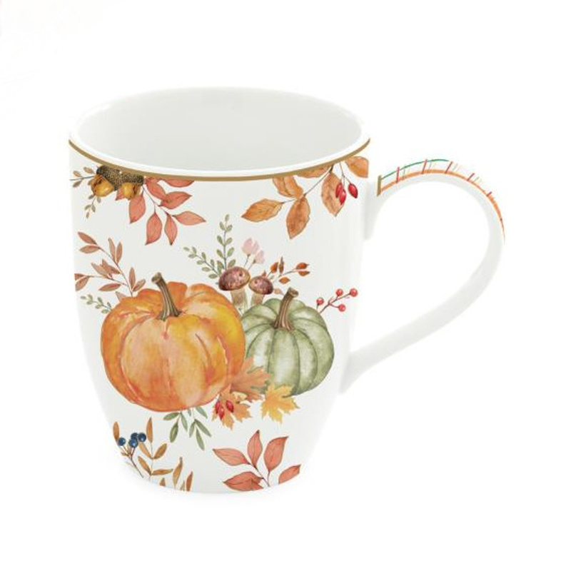 Hrnky a sklenice - Hrnek porcelánový HARVEST 350ml