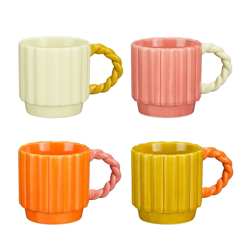 Hrnky a sklenice - Hrnek porcelánový LIZZY mix 11cm