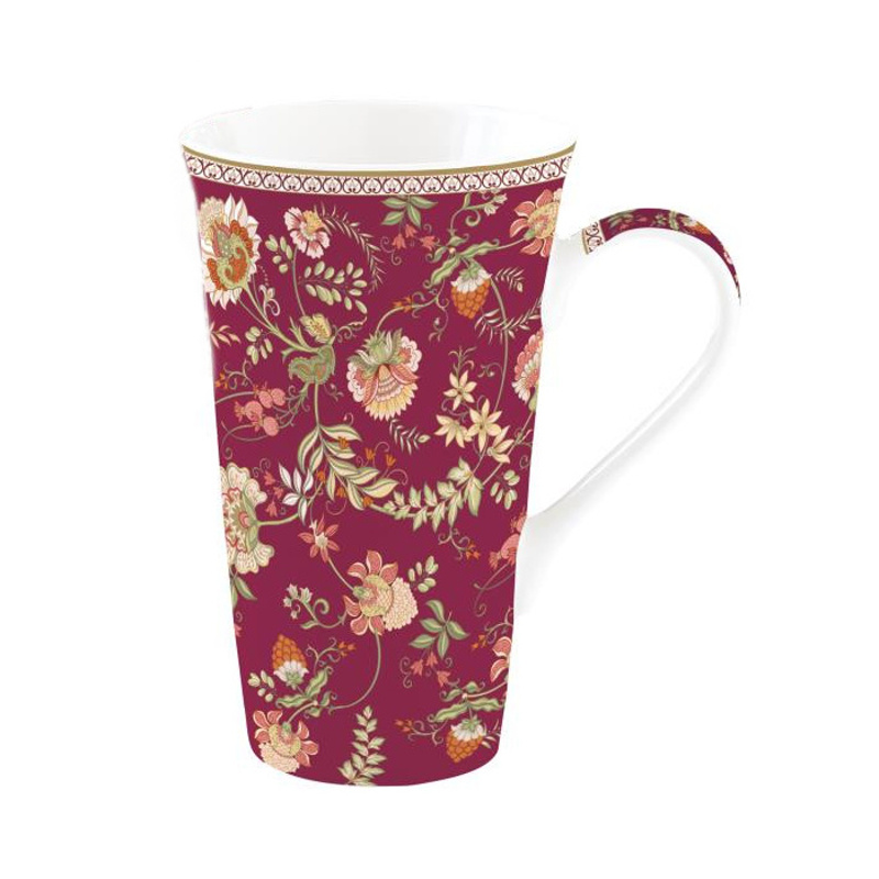 Hrnky a sklenice - Hrnek porcelánový MAGIE DORIENT vínový 600ml