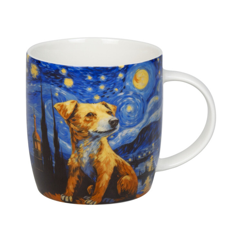 Hrnky a sklenice - Hrnek porcelánový VAN GOGH PES 380ml