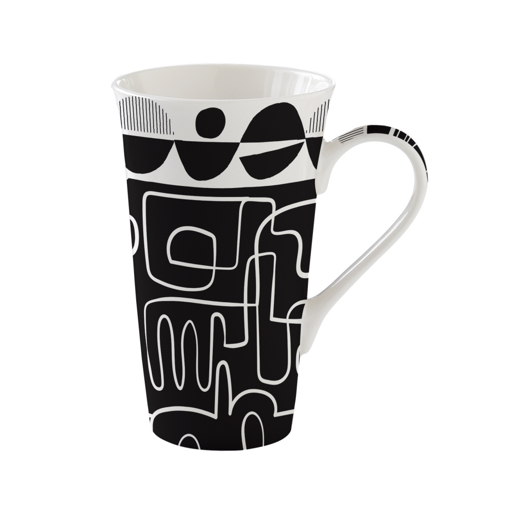 Hrnky a sklenice - Hrnek vysoký porcelánový GRAFFITI 600ml