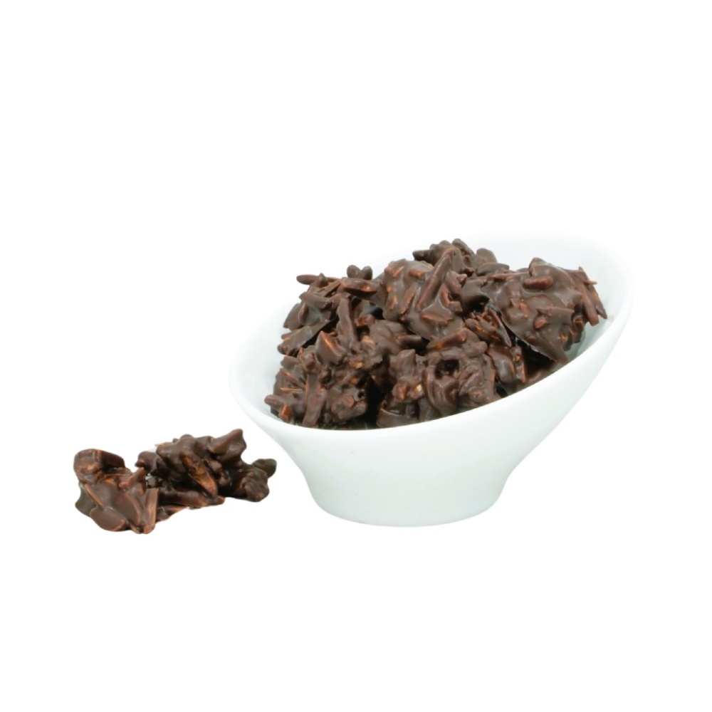 Hrudky mandlové v hořké čokoládě 180g-0