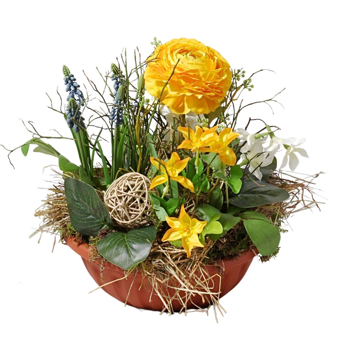 Jarní truhlíky s cibulovinami - Jarní zahrádka aranžovaná miska 26cm