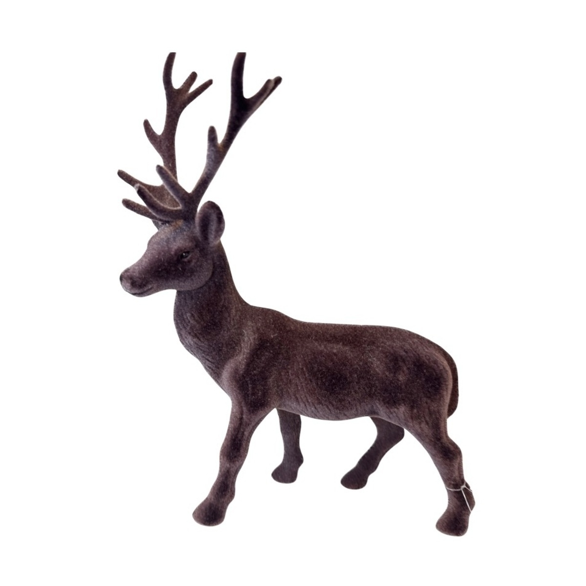Figurky zvířátek - Jelen stojící s plstí hnědý 33cm