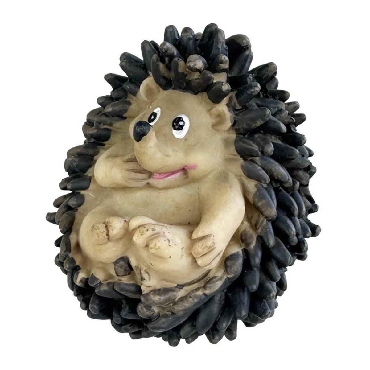 Dekorační figurky zvířat - Ježek z polystone hnědý 5cm