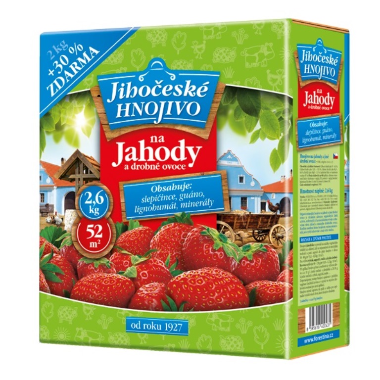 Hnojiva - Jihočeské hnojivo na jahody a drobné ovoce 2kg