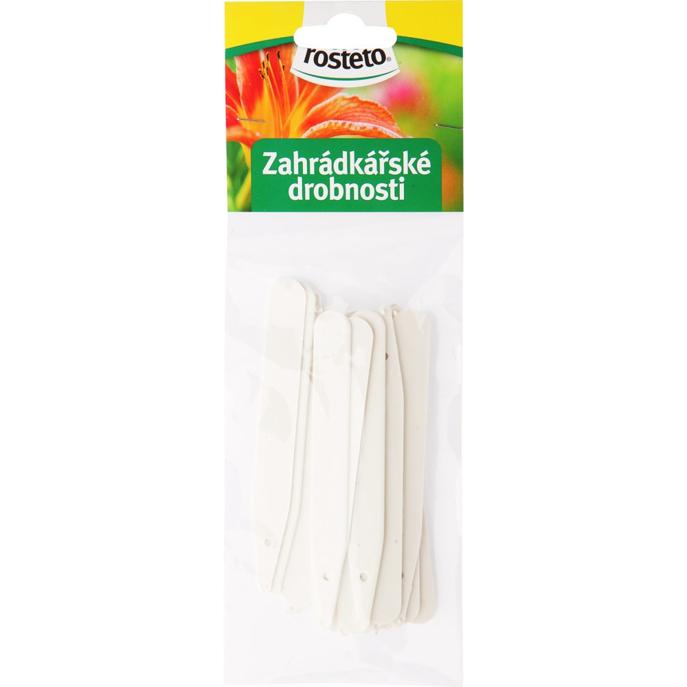 Předpěstování - Jmenovka bílá 20ks ROSTETO 10cm