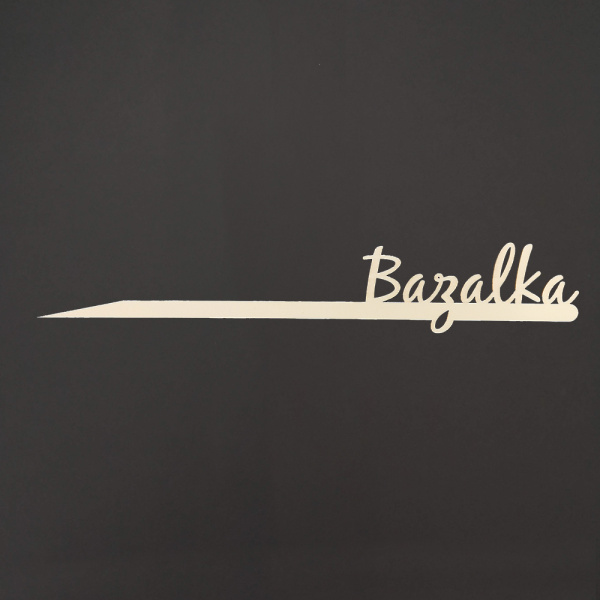 Předpěstování - Jmenovka dřevěný zápich BAZALKA přírodní 30cm