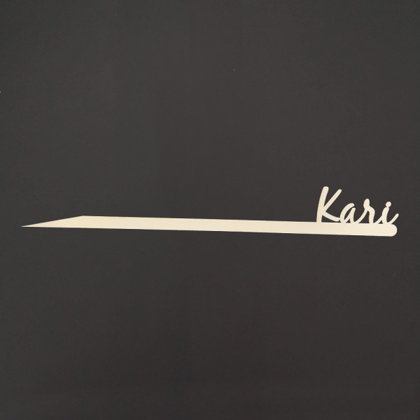 Předpěstování - Jmenovka dřevěný zápich KARI přírodní 30cm