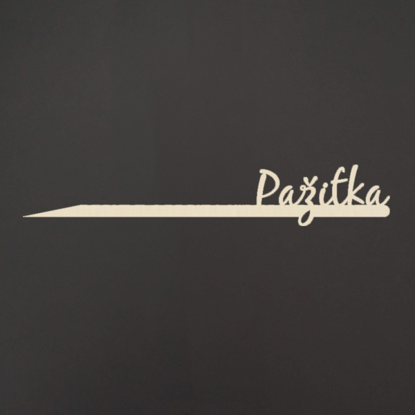 Předpěstování - Jmenovka dřevěný zápich PAŽITKA přírodní 30cm