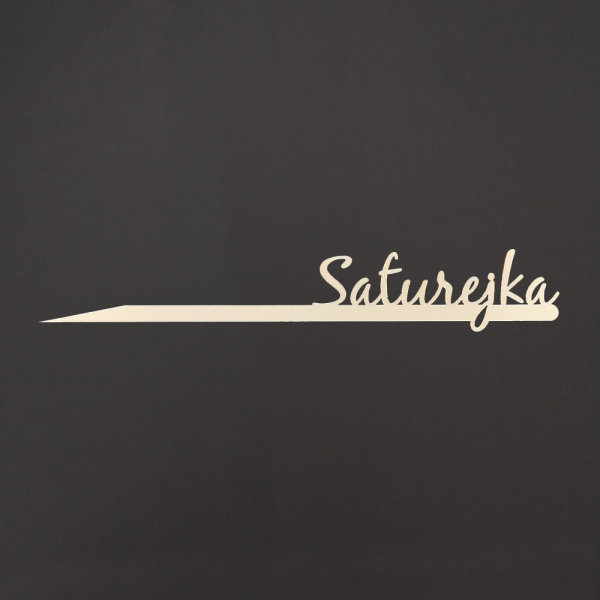 Předpěstování - Jmenovka dřevěný zápich SATUREJKA přírodní 30cm