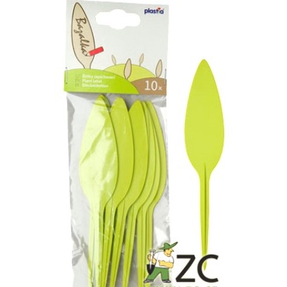Předpěstování - Jmenovka plastová 10ks list zelená