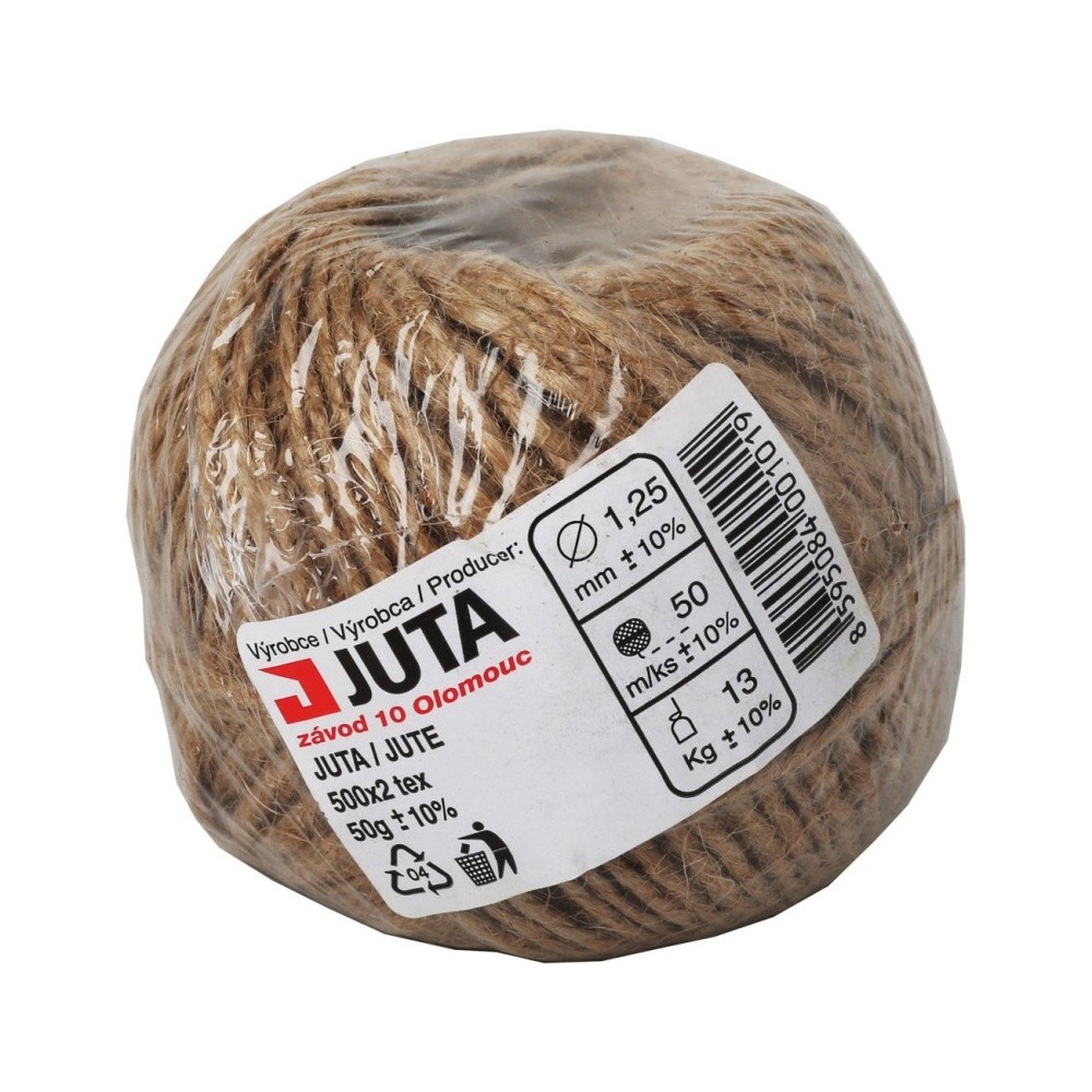 Předpěstování - Jutový motouz 1,25mm/50m