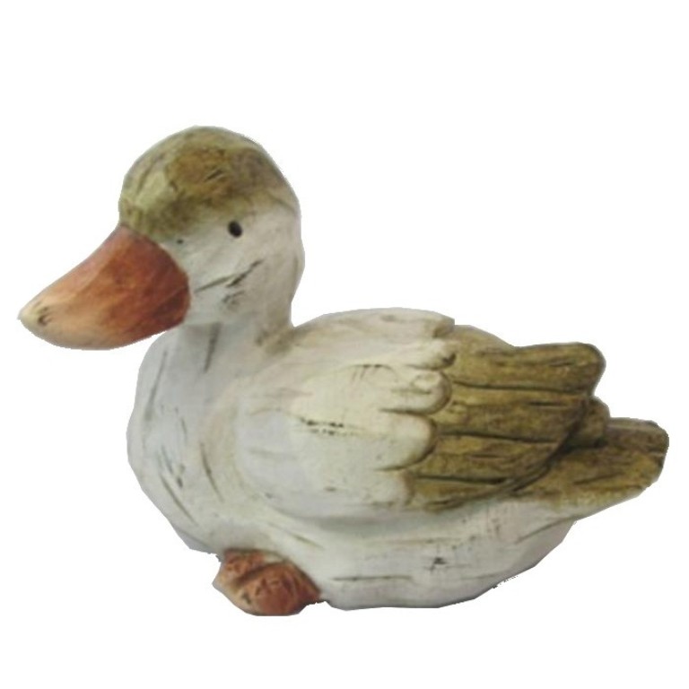 Dekorační figurky zvířat - Kachna terakotová 9 cm