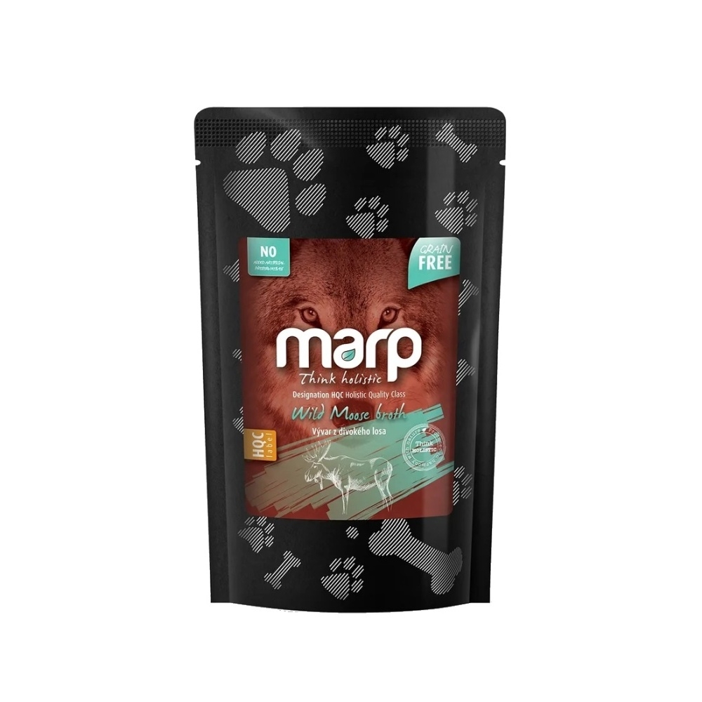 Krmiva a doplňky stravy - Kapsička vývar MARP divoký los 230ml