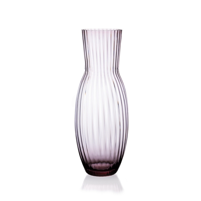 Křišťál Květná 1794 - Karafa skleněná TETHYS ametystová 1,35 litru