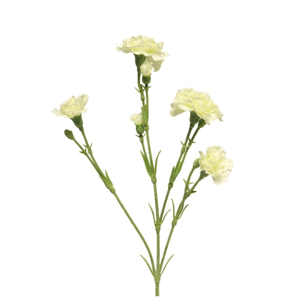 Letní umělé květiny - Karafiát mini CHARLY umělý krémový 62cm