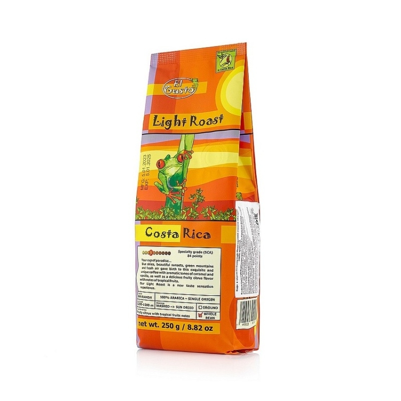 Nápoje - Káva EL GUSTO Arabica Light Roast zrnková 250g