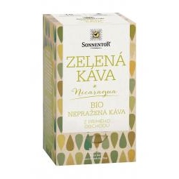Nápoje - Káva zelená nepražená BIO porcovaná 18x3g Sonnentor