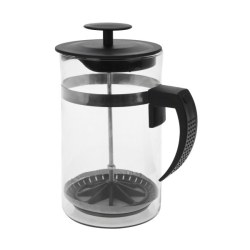Čajové konvice - Kávovar French press sklo/plast 1 litr