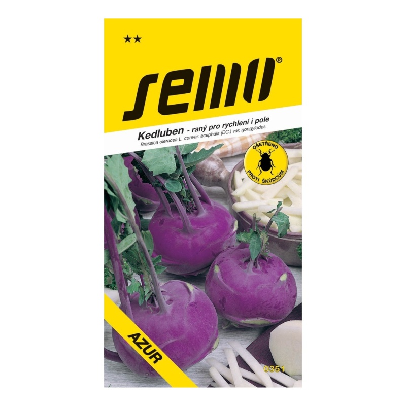 Osivo zeleniny - Kedluben modrý Azur raný, polní