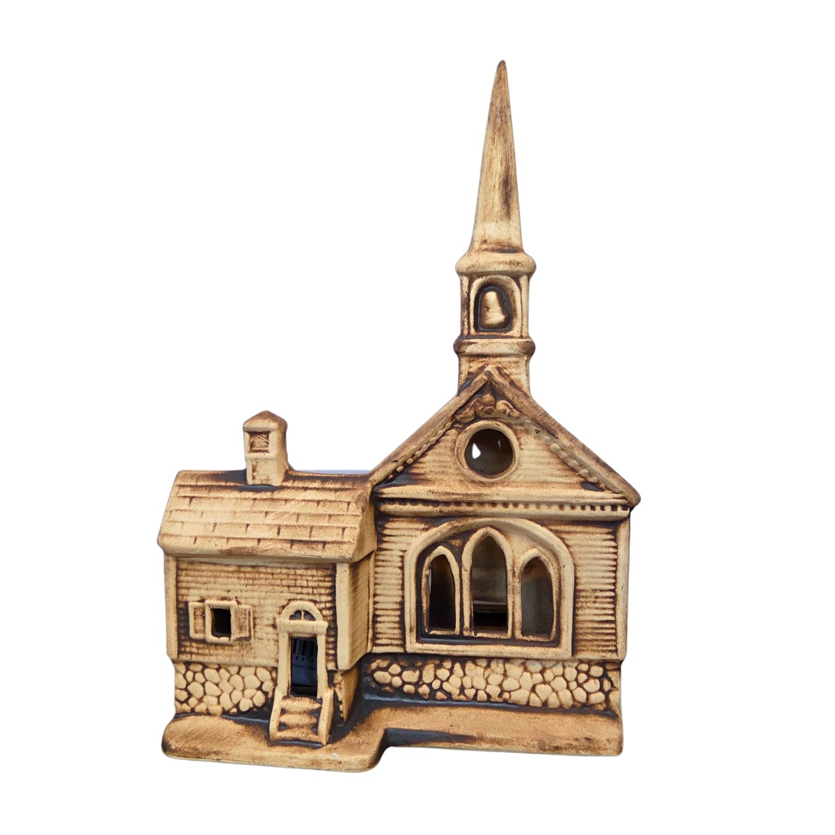 Lucerny a lampy - Keramická lampa kostela 30cm