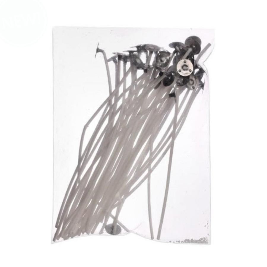 Vosky na svíčky a knoty - Knot balněný s plíškem 15cm/50ks