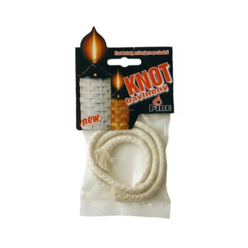 Doplňky do zahrady - Knot do bambusových pochodní bavlněný 9mm