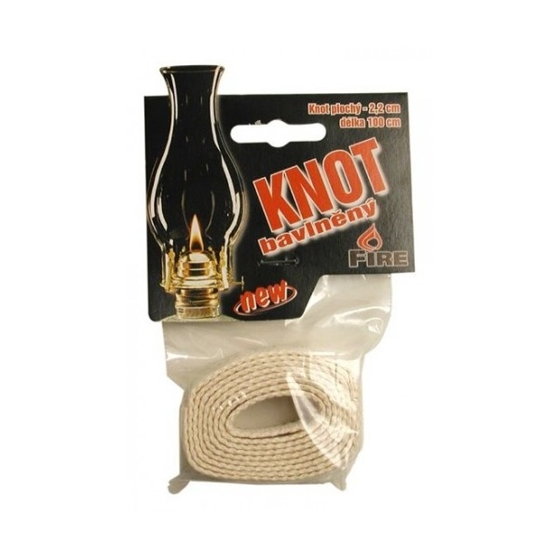 Doplňky do zahrady - Knot plochý bavlněný 22mm