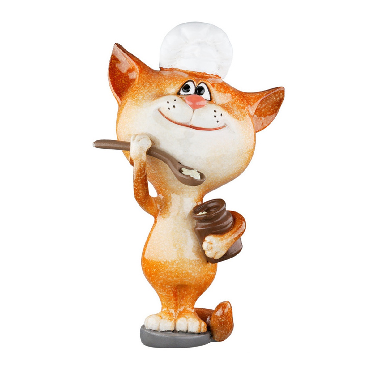 Dekorační figurky zvířat - Kočka polyresinový KUCHAŘ 14,5cm