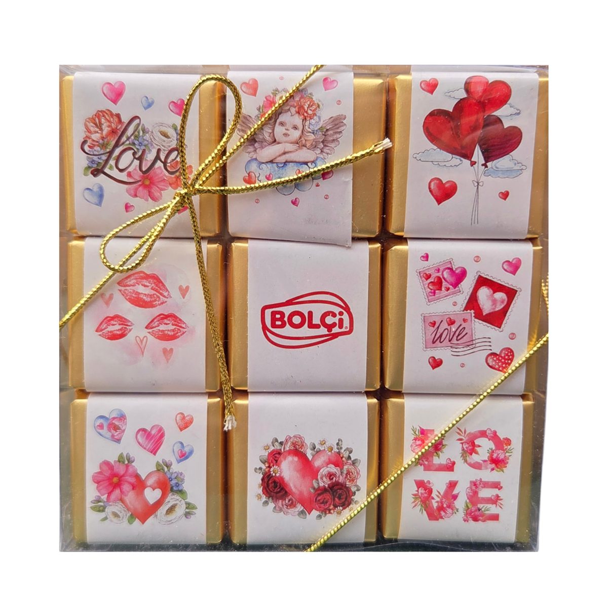 Čokoládové pochoutky - Kolekce mini čokolád BOLCI Love 144g