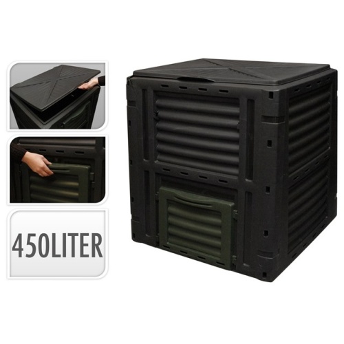 Zahradní nářadí - Kompostér plast černý 80x80cm