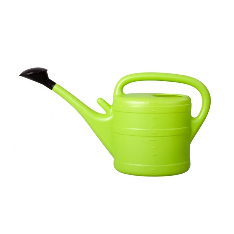 Zálivka a hadice - Konev 10l plastová zelená s růžicí
